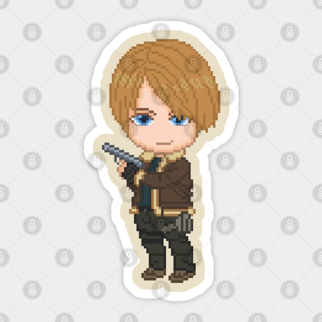 Leon Kennedy Pixel Art Sticker by AlleenasPixels